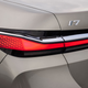 A photo of the tail lights on the new BMW 7 Series.